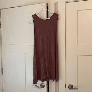 Maroon tee shirt dress
